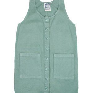 Jungmaven Jumper Dress, Clay Green, Size XL